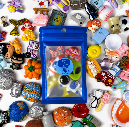 Theme Mini Objects Speech Therapy - INDIVIDUAL BAGS– Trinkets for Sorting, Categories, and Play-Based Learning - Say & Play Mini Objects™