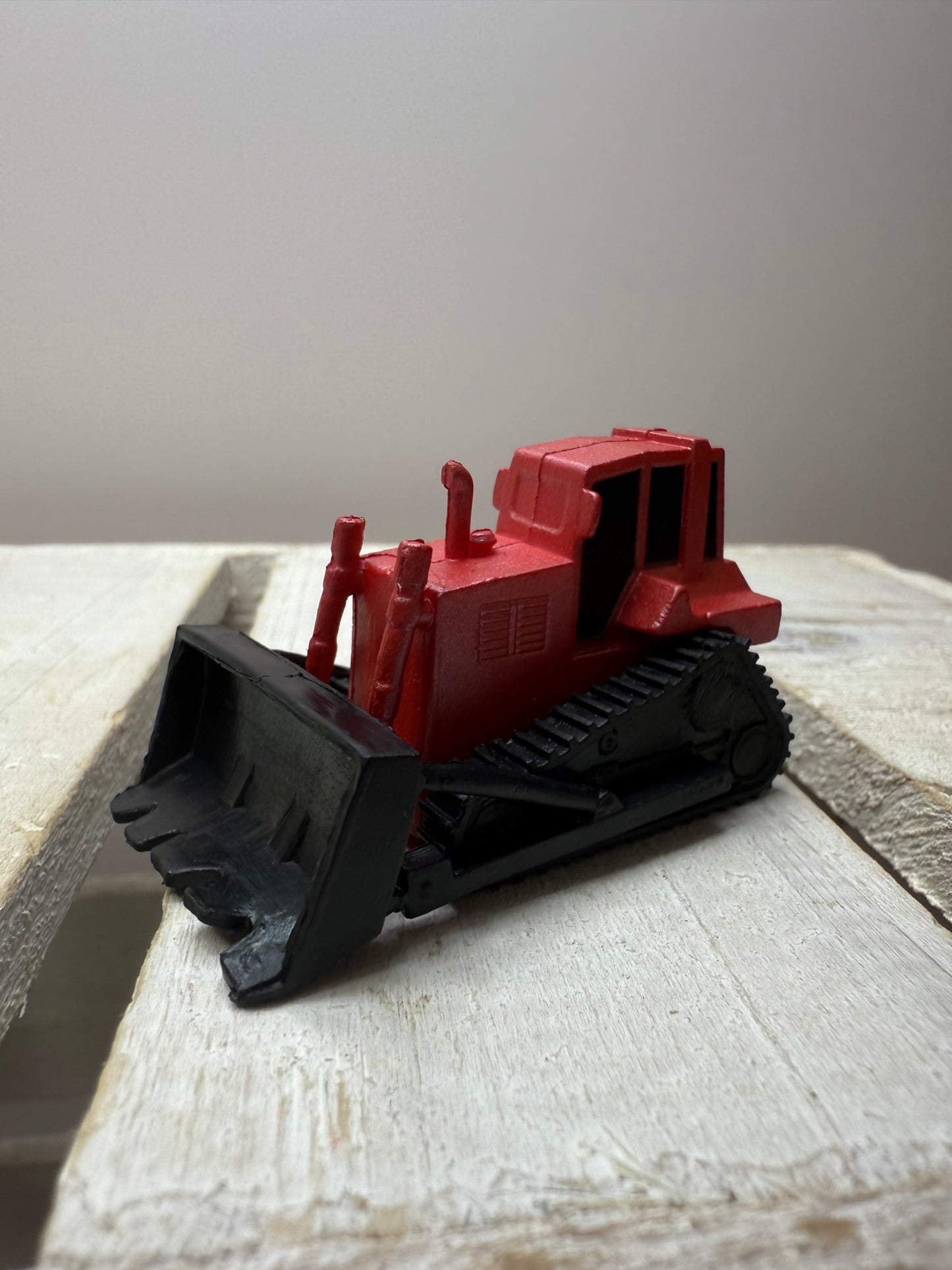 Mini Bulldozer Truck Figurine – 2 Inch Realistic Construction Toy for Kids, Speech Therapy, Sensory Bins, Montessori Play Object