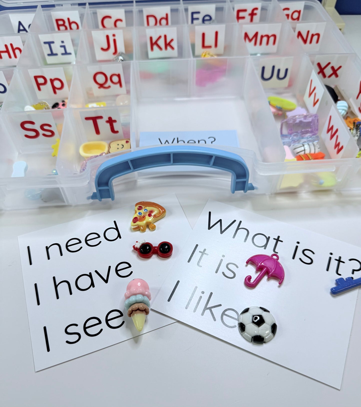 Objets de l'alphabet 132 Objets-I Spy Objects Classroom Alphabet Set-Montessori Sound Objects-Objets pour enseigner les sons- Minis pour l'orthophonie