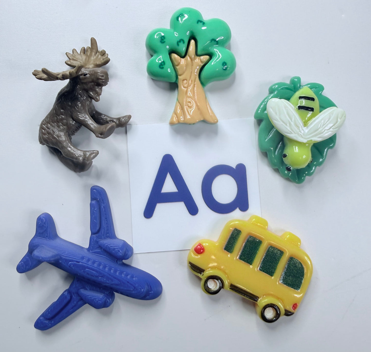 Alphabet Objects Spanish in Bags Spanish Objects Montessori Bilingual SLP mini objects