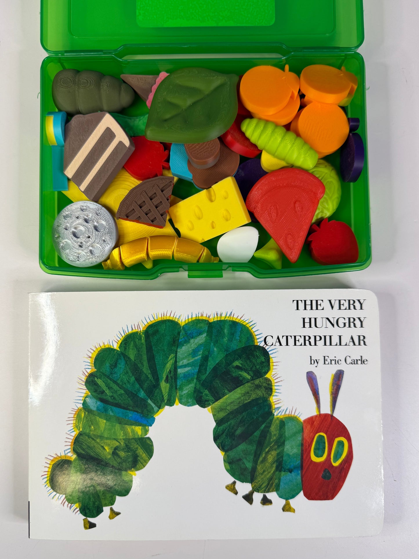 Very Hungry Caterpillar Mini Objects - Story Kit Speech Therapy - Book Gift for Kids