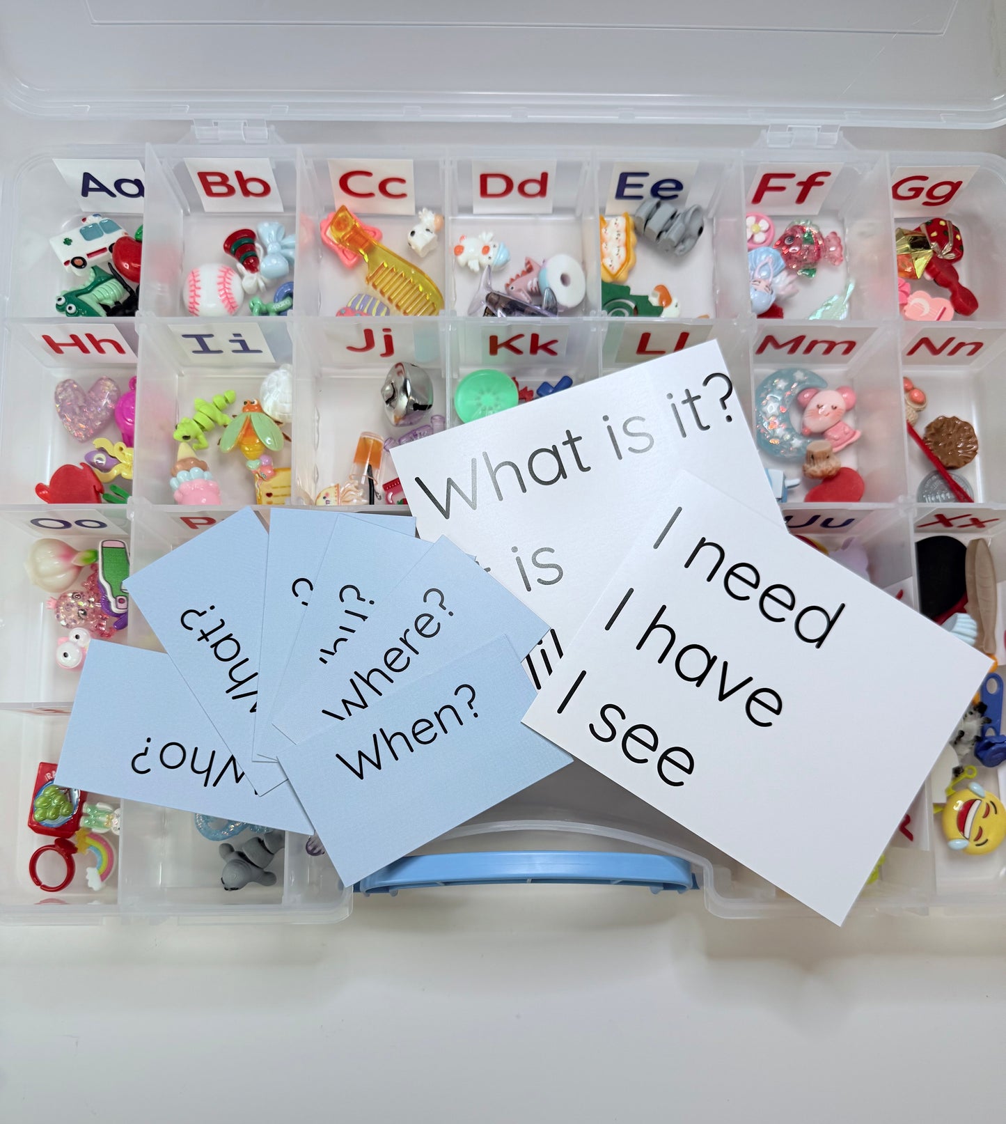 Objets de l'alphabet 132 Objets-I Spy Objects Classroom Alphabet Set-Montessori Sound Objects-Objets pour enseigner les sons- Minis pour l'orthophonie
