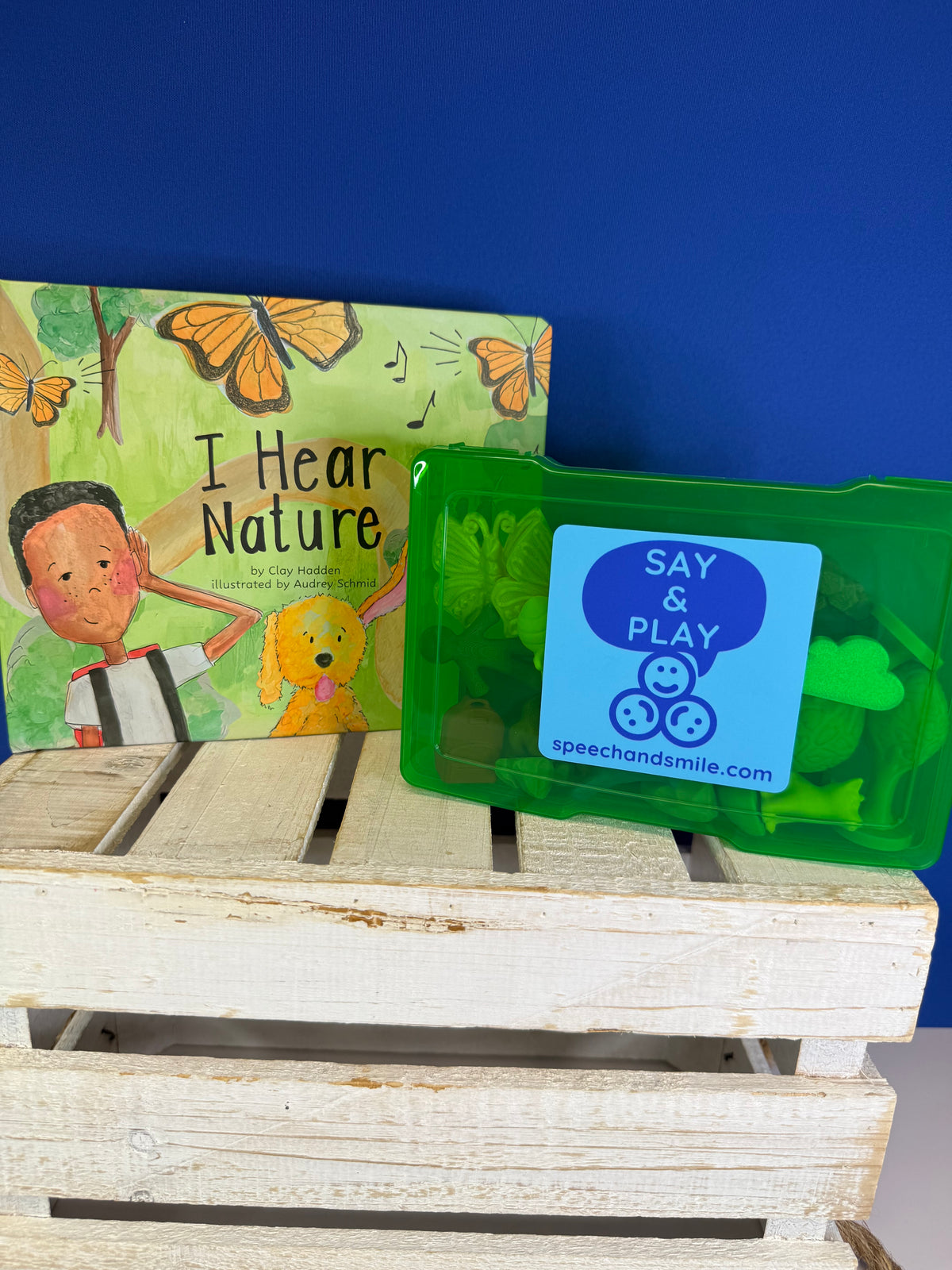 Nature Story Kit with Mini Objects - For the Book I Hear Nature - Speech Therapy  Minis Woodland Theme