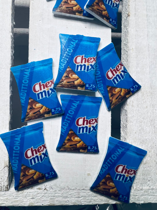 Miniature Chex Mix Bag Trinket for Visual Schedule Food Theme Trinkets Mini Objects for Speech Therapy Mini Objects for Speech Sounds