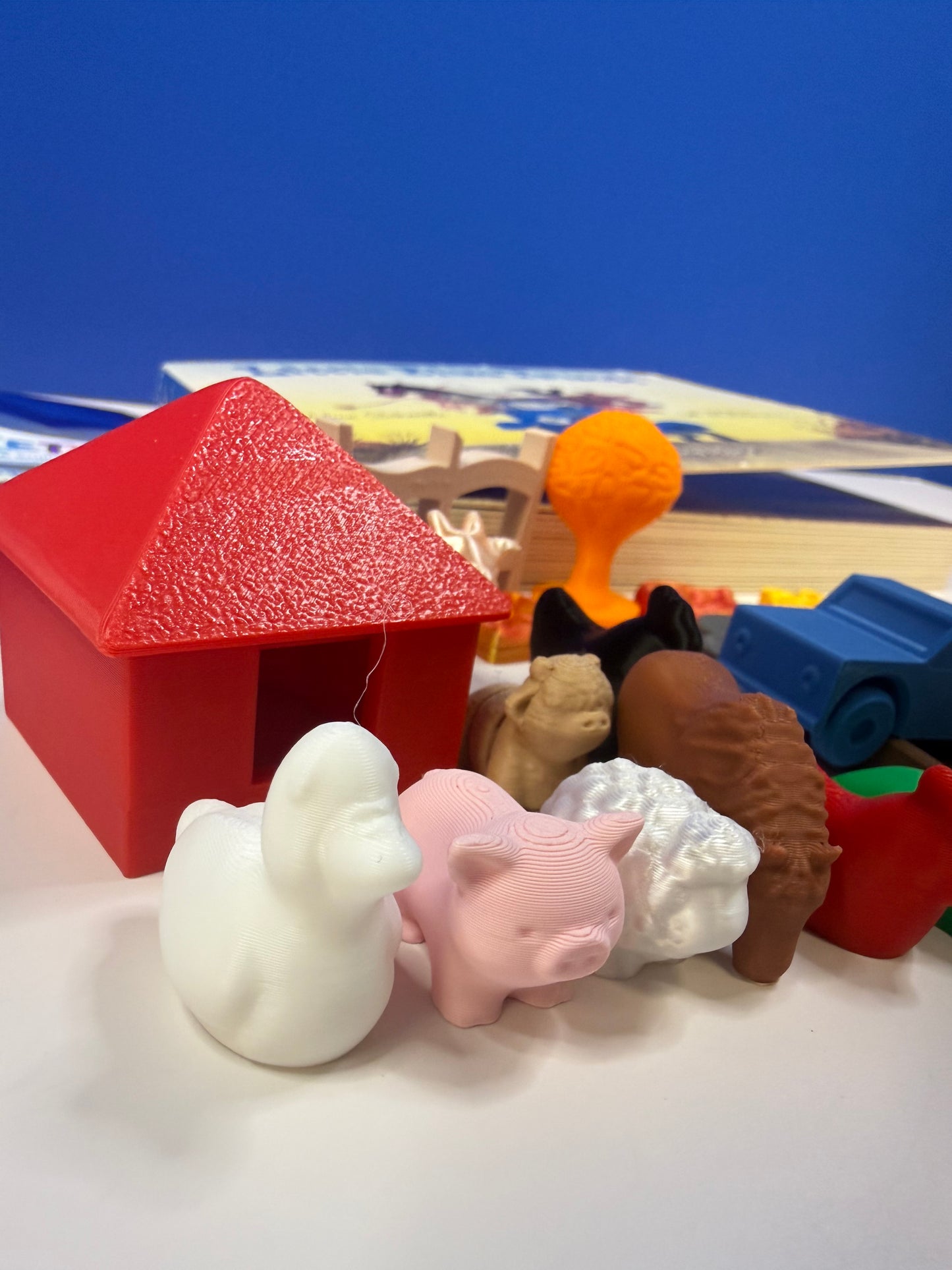 Little Blue Truck  Story Objects | Speech Therapy Story Retell Props - Talkets™ Mini Objects