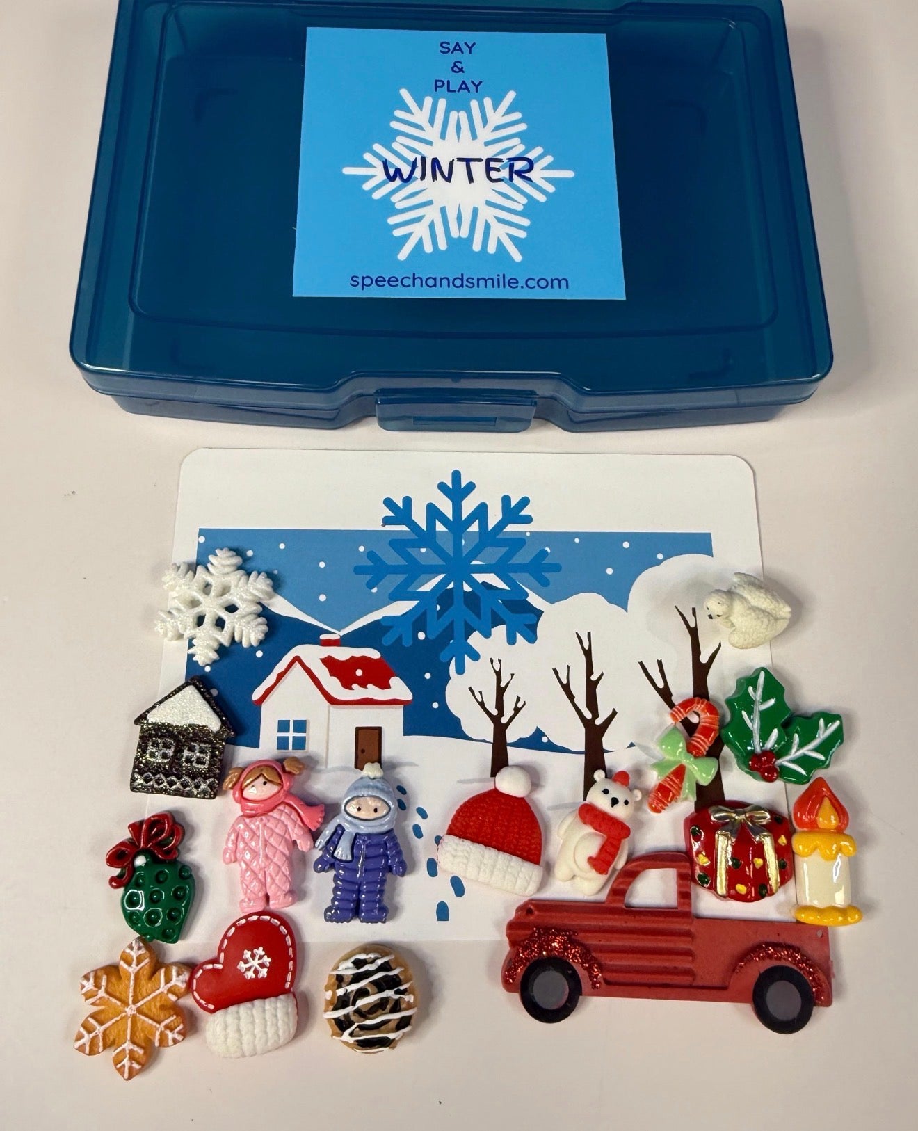 Winter Vocabulary Task Box with Mini Objects | Say & Play Mini Objects™