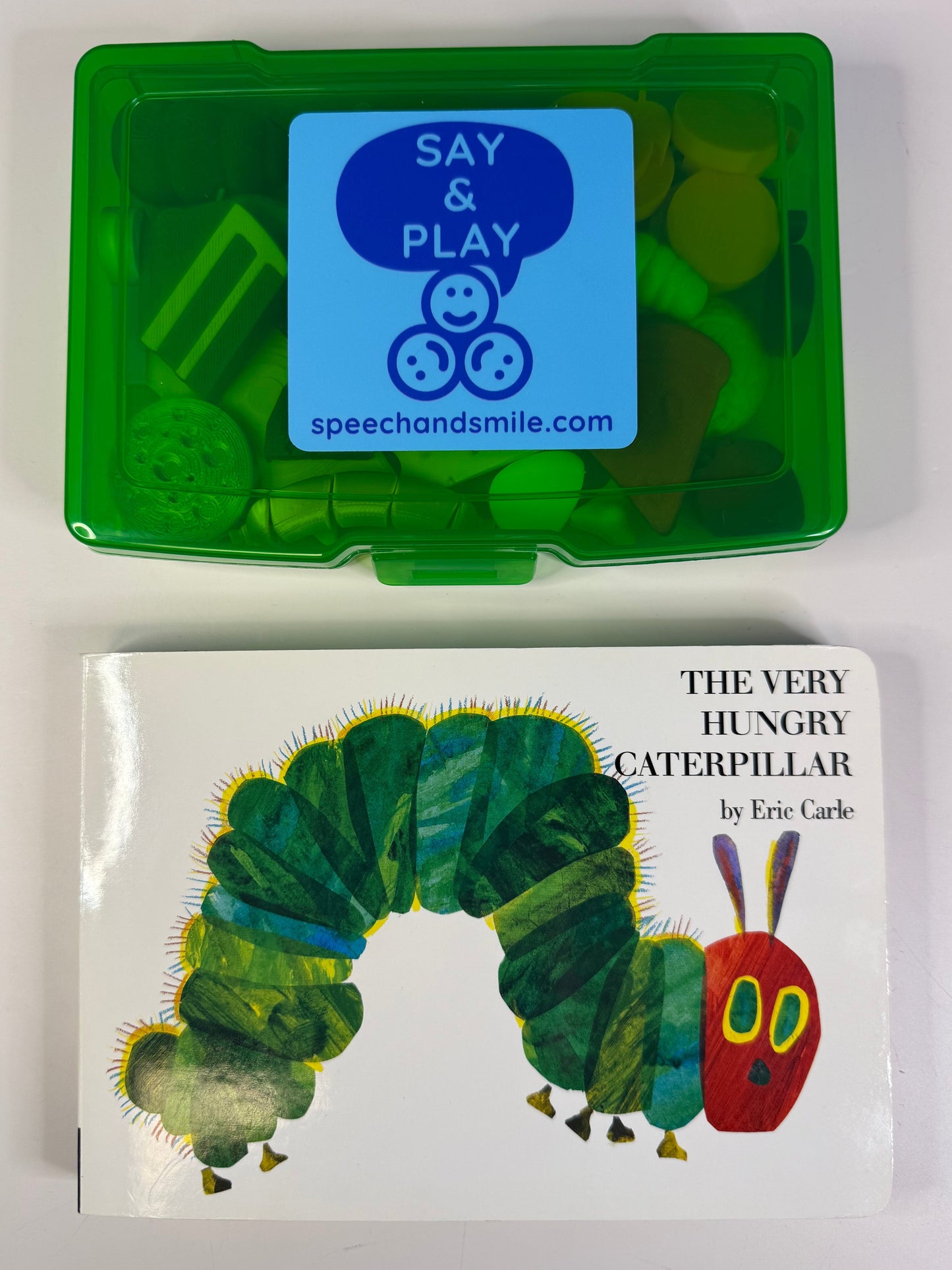 Very Hungry Caterpillar Mini Objects - Story Kit Speech Therapy - Book Gift for Kids