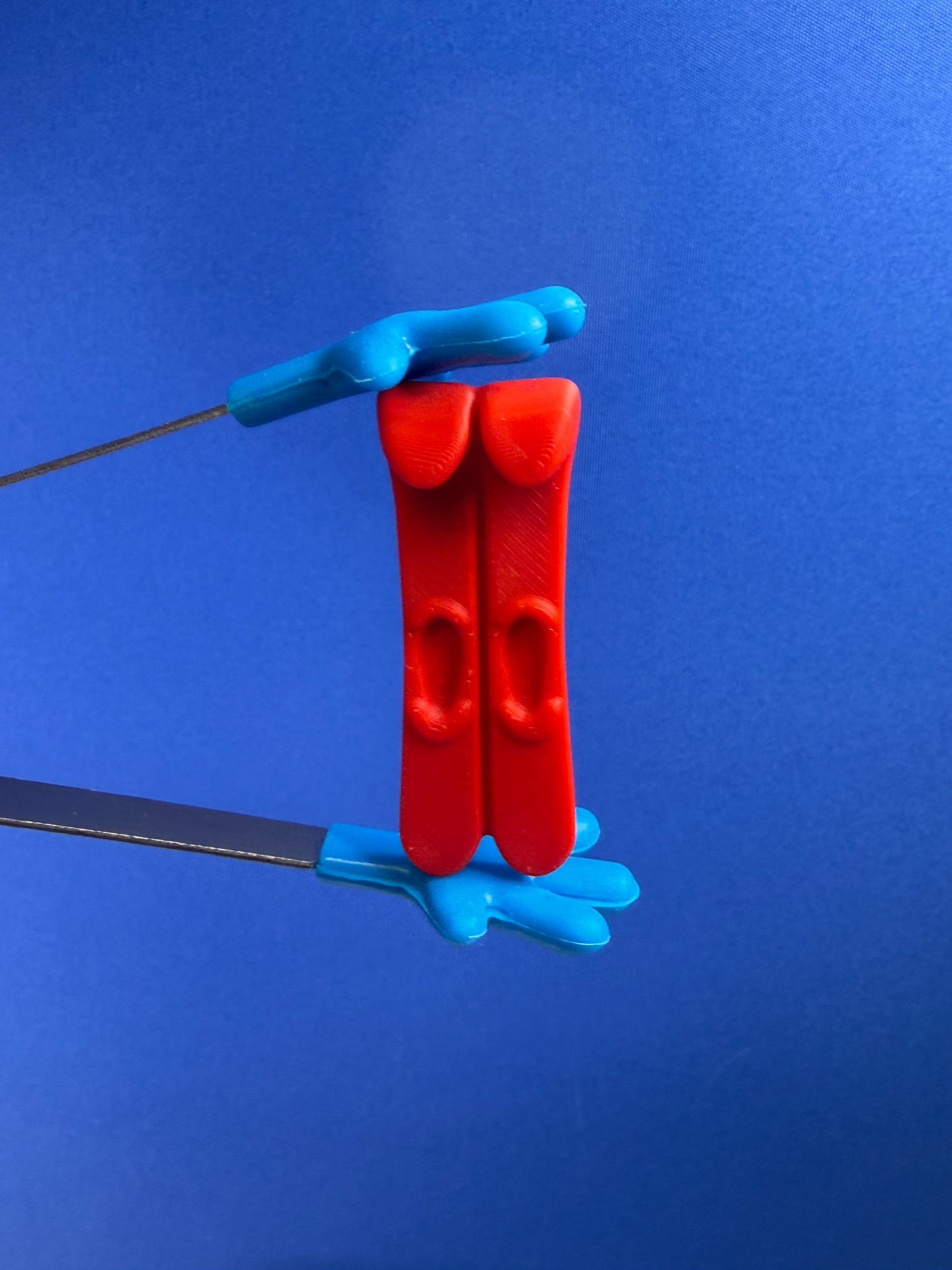 Mini Red Skis - Sport Theme Minis Speech Therapy Sound Objects for Blends- 3D Printed | Talkets™