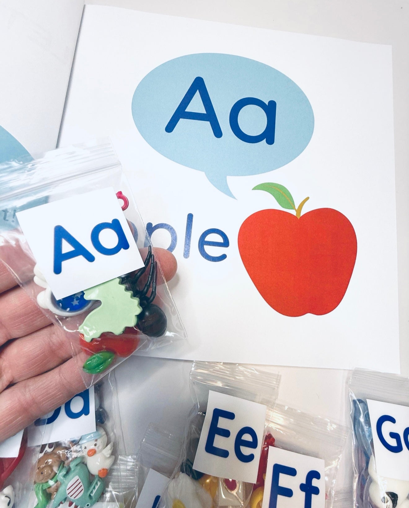 Alphabet Mini Objects – 5 per Letter (A–Z) | Beginning Sound Trinkets for Montessori, Speech Therapy & Literacy Centers - in bags no storage
