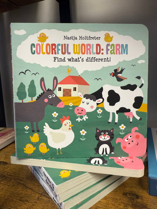 Find what's Different- Colorful World Farm Book Speech Therapy Farm Theme