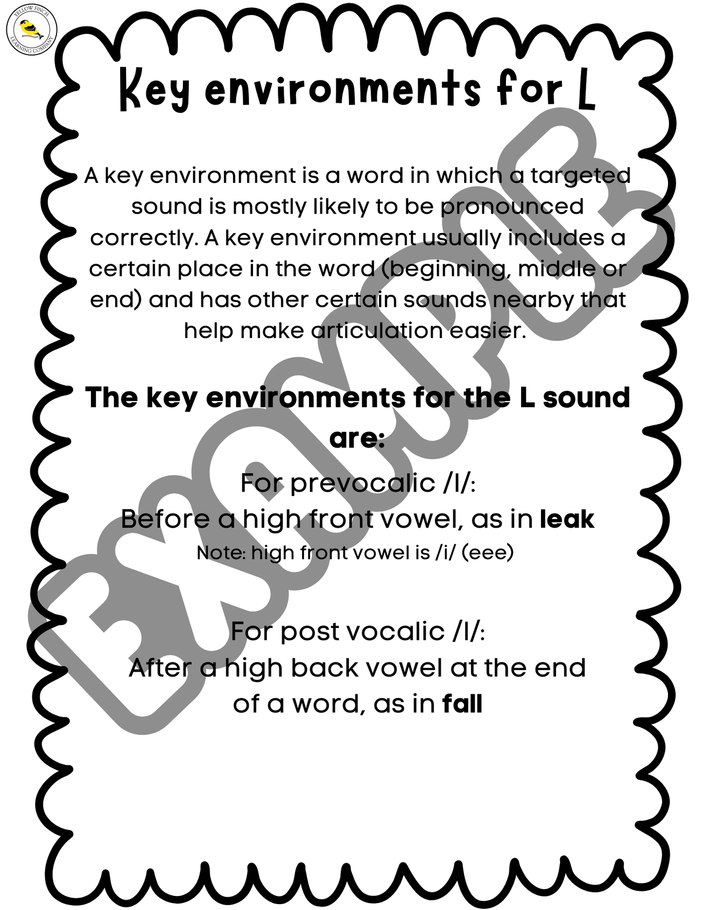 Lola Says L Companion Packet