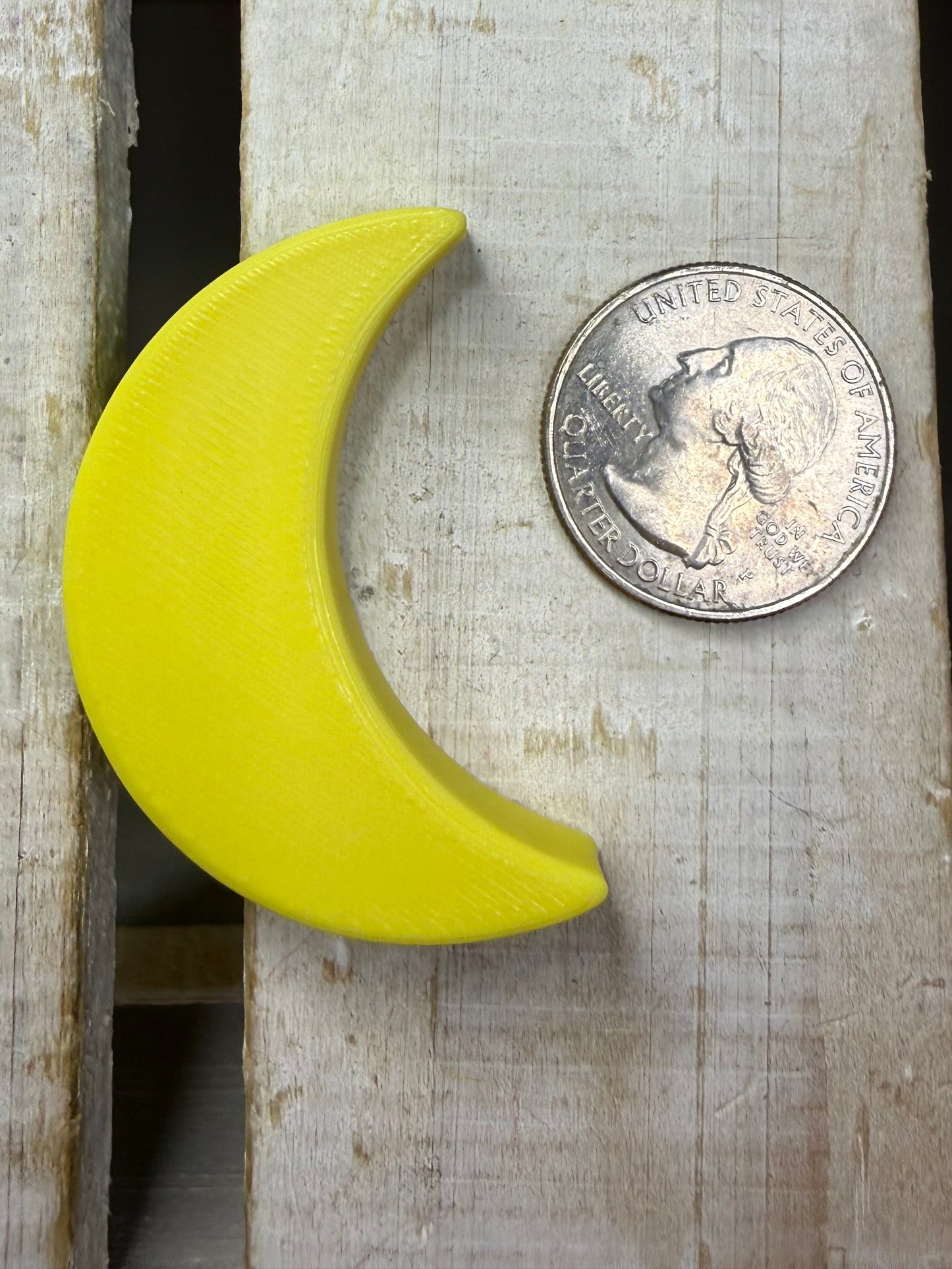 Miniature Crescent Moon - Mini  Space Themed Objects -  Astronomy Minis -  Talkets™