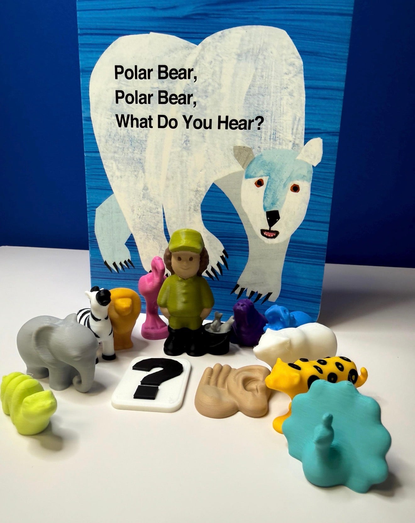 Polar Bear What do you Hear Story Prop Set | Mini Animal Story Objects | Speech Therapy Story Retell Props Talkets™ Mini Objects