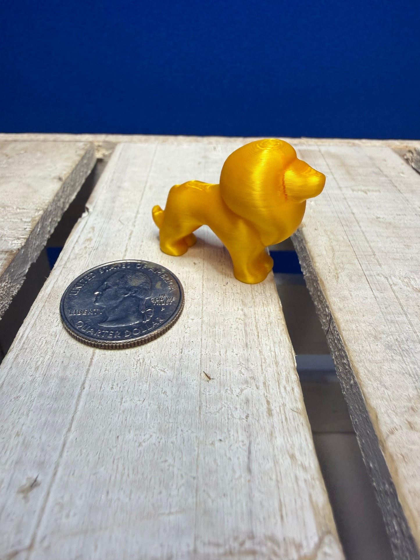 Mini Golden Lion – Mini Object for Speech Therapy & Language Activities | 3D Printed | Talkets™