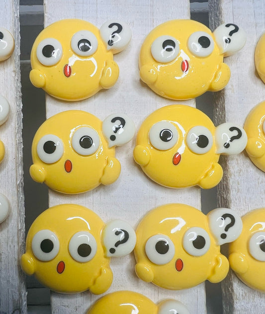 Question Miniature Emoji Trinkets Letter Q Alphabet Objects Mini Objects Speech Therapy Emotion Minis Trinkets Doodads