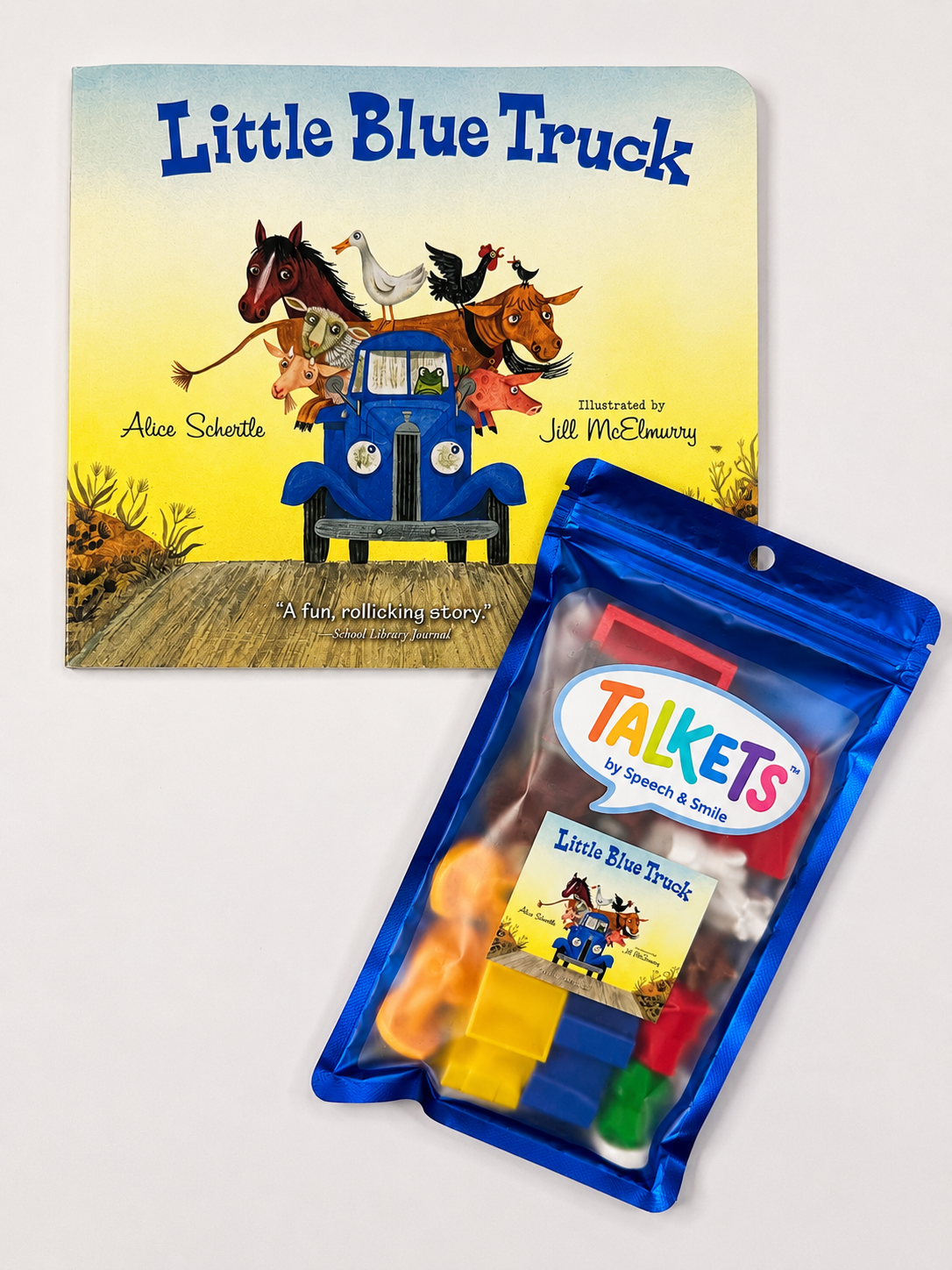 Little Blue Truck  Story Objects | Speech Therapy Story Retell Props - Talkets™ Mini Objects