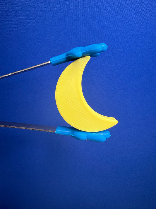 Miniature Crescent Moon - Mini  Space Themed Objects -  Astronomy Minis -  Talkets™