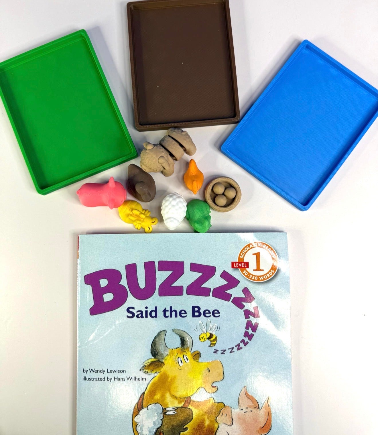 Buzz Said the Bee Story Prop Set | Mini  Story Objects | Speech Therapy Story Retell Props Talkets™ Mini Objects