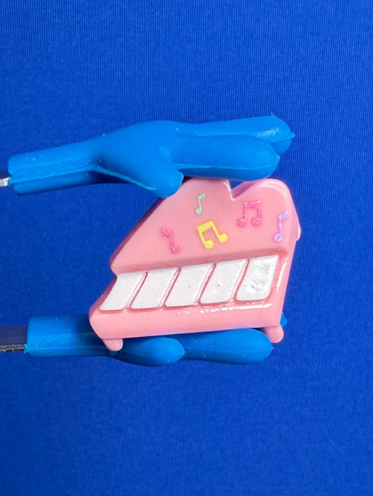 Miniature Piano Trinket - Pink Piano - Mini Music Objects  Speech Therapy