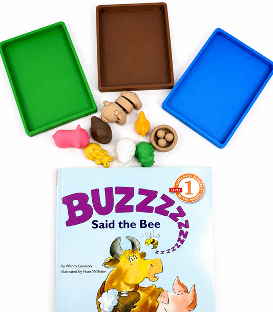 Buzz Said the Bee Story Prop Set | Mini  Story Objects | Speech Therapy Story Retell Props Talkets™ Mini Objects