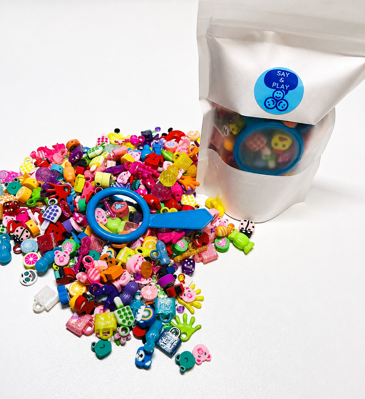 I SPY Bibelots-Mini I Spy Bag-I Spy Objets-I Spy Bin Objets-I Spy Sensory Bin-Orthophonie Mini Objets-Play I Spy on the Go