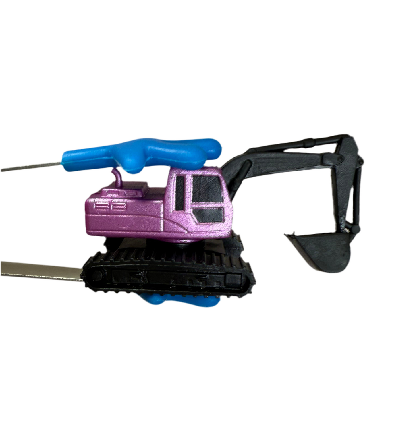 Mini Digger Excavator Truck Figurine – 2 Inch Realistic Construction Toy for Kids, Speech Therapy, Sensory Bins, Montessori Play Object
