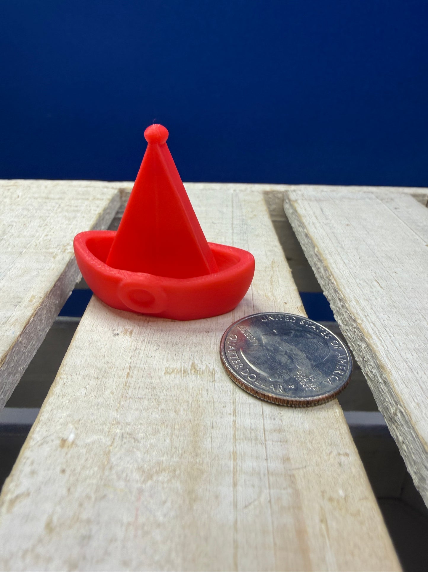 Miniature Sailboat - Lake Theme Mini Objects Speech Therapy Trinkets 3D Printed | Talkets™