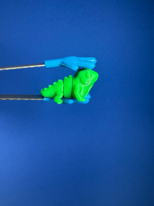 Mini Flexi Iguana Figurine | 3D Printed Fidget Toy for Speech Therapy Activities