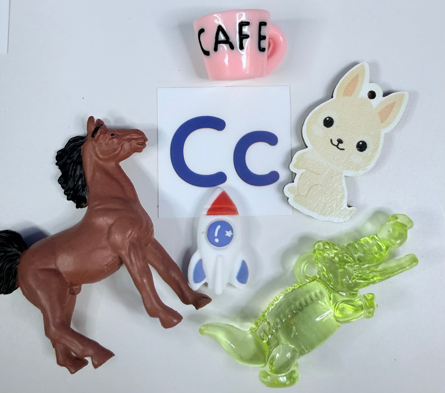 Alphabet Objects Spanish in Bags Spanish Objects Montessori Bilingual SLP mini objects