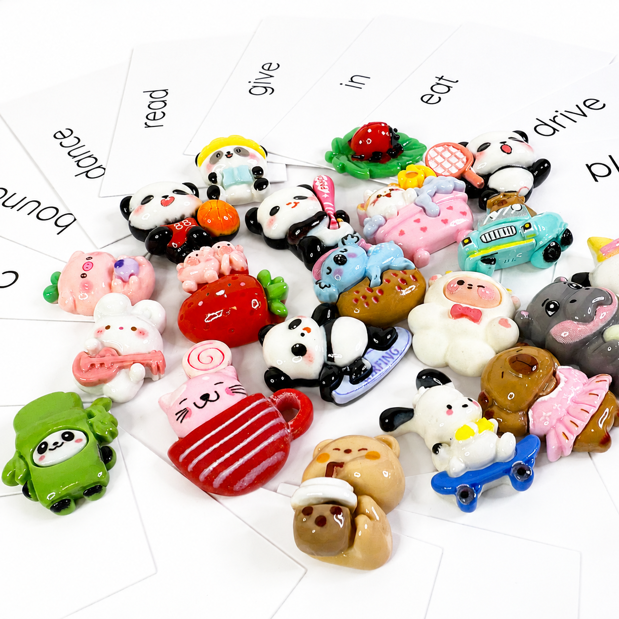 Verb Kit Language Task Box for VERBS - Mini Objects Speech Therapy