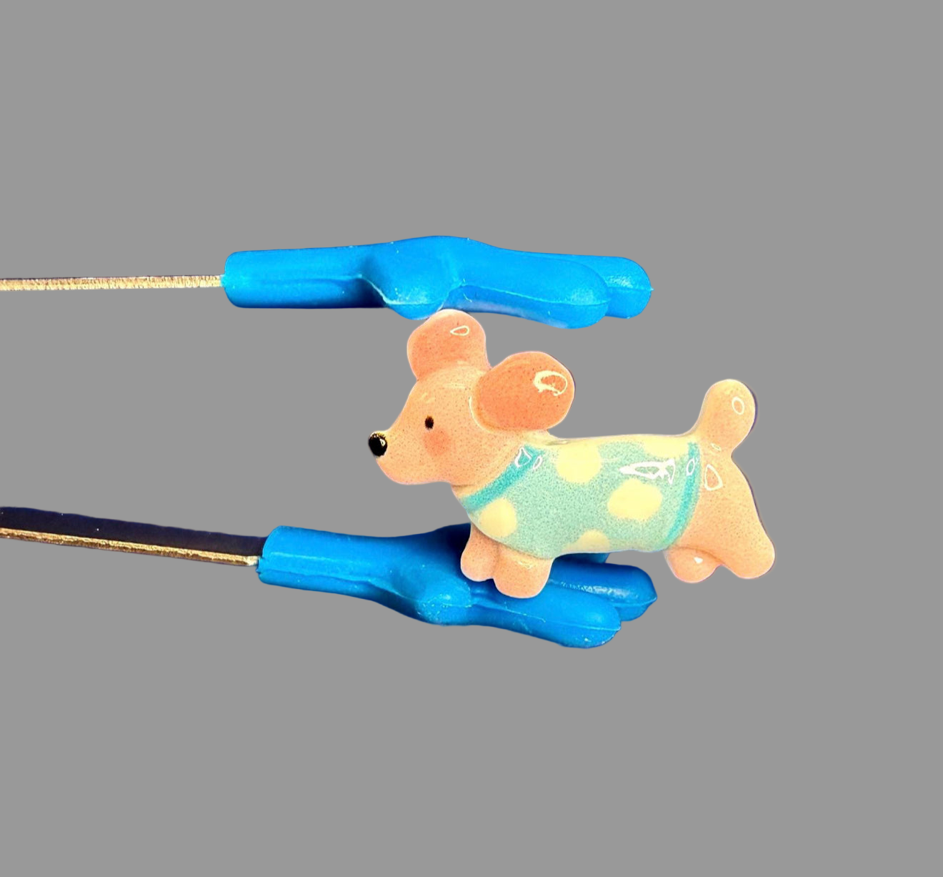 Miniature White Dog with Sweater Winter  Mini Objects Speech Therapy Minis Pet Theme Trinkets