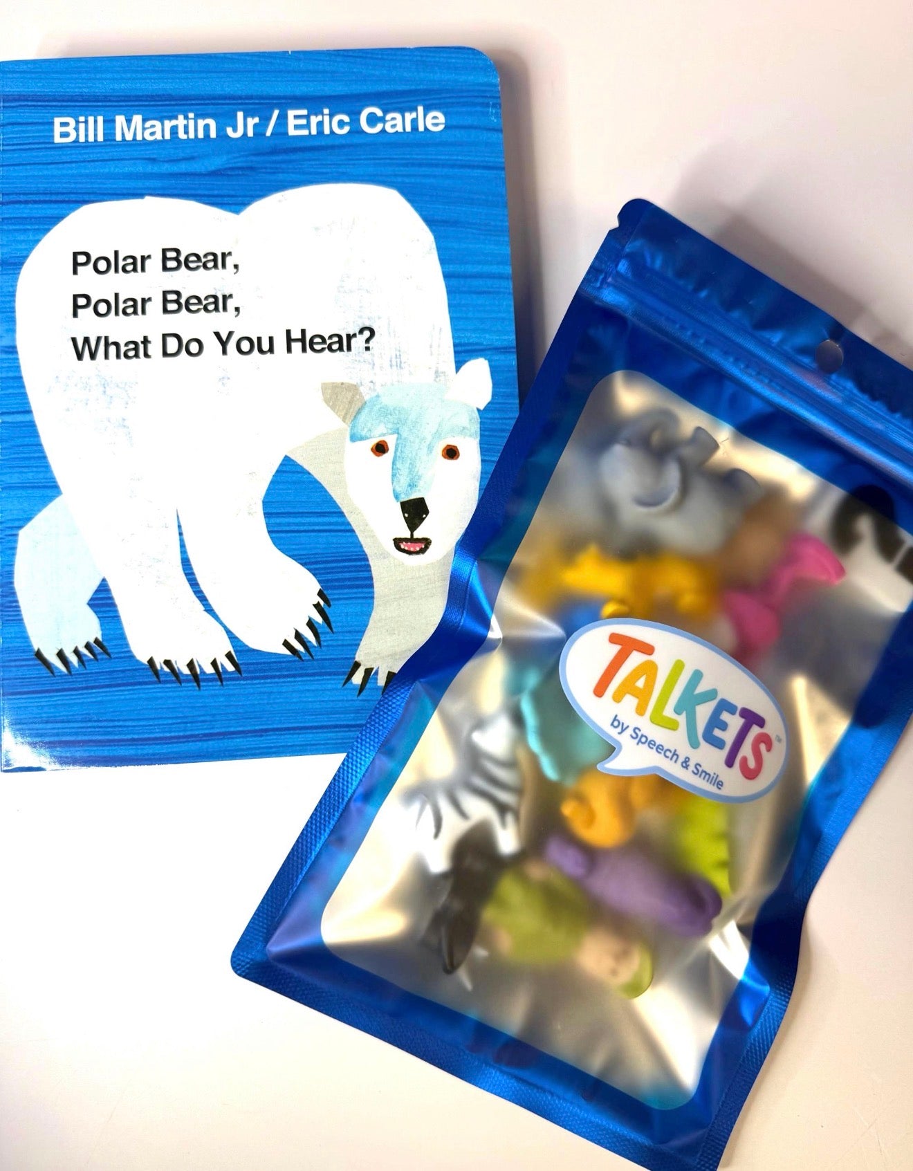 Polar Bear What do you Hear Story Prop Set | Mini Animal Story Objects | Speech Therapy Story Retell Props Talkets™ Mini Objects