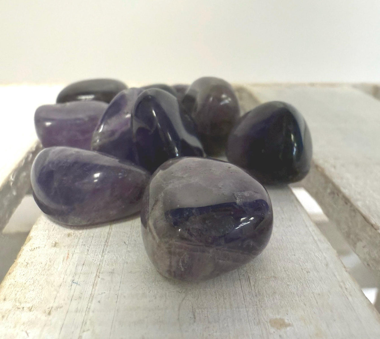 Polished Amethyst Stone – Alphabet Objects Letter A – Speech Therapy Mini Objects