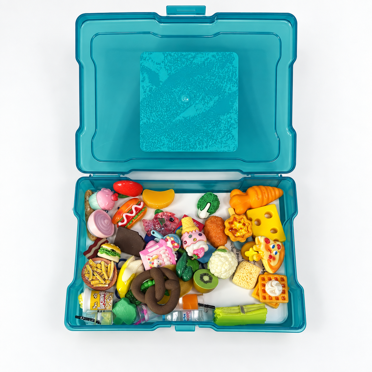 Food Sorting Set | 10 Category Cards and 40 Faux Food Minis | Say & Play Mini Objects®