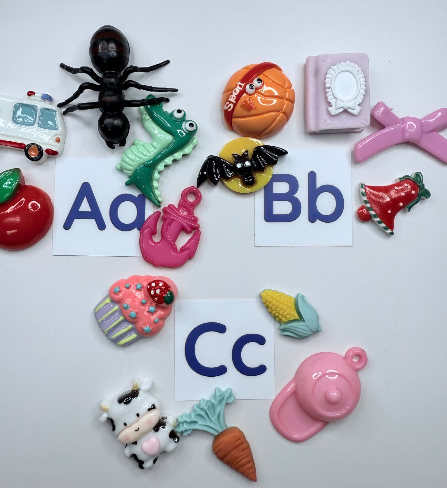 Alphabet Mini Objects – 5 per Letter (A–Z) | Beginning Sound Trinkets for Montessori, Speech Therapy & Literacy Centers - in bags no storage