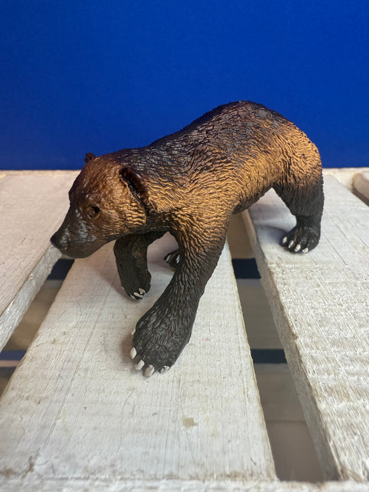 Brown Walking Badger Miniature Figure – 2.5 Inch Mini Object
