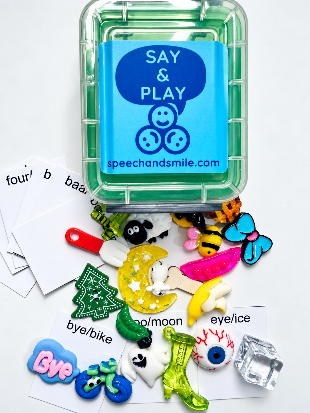Final Consonant Deletion Mini Objects Kit - Minimal Pairs Phonological  CV to CVC