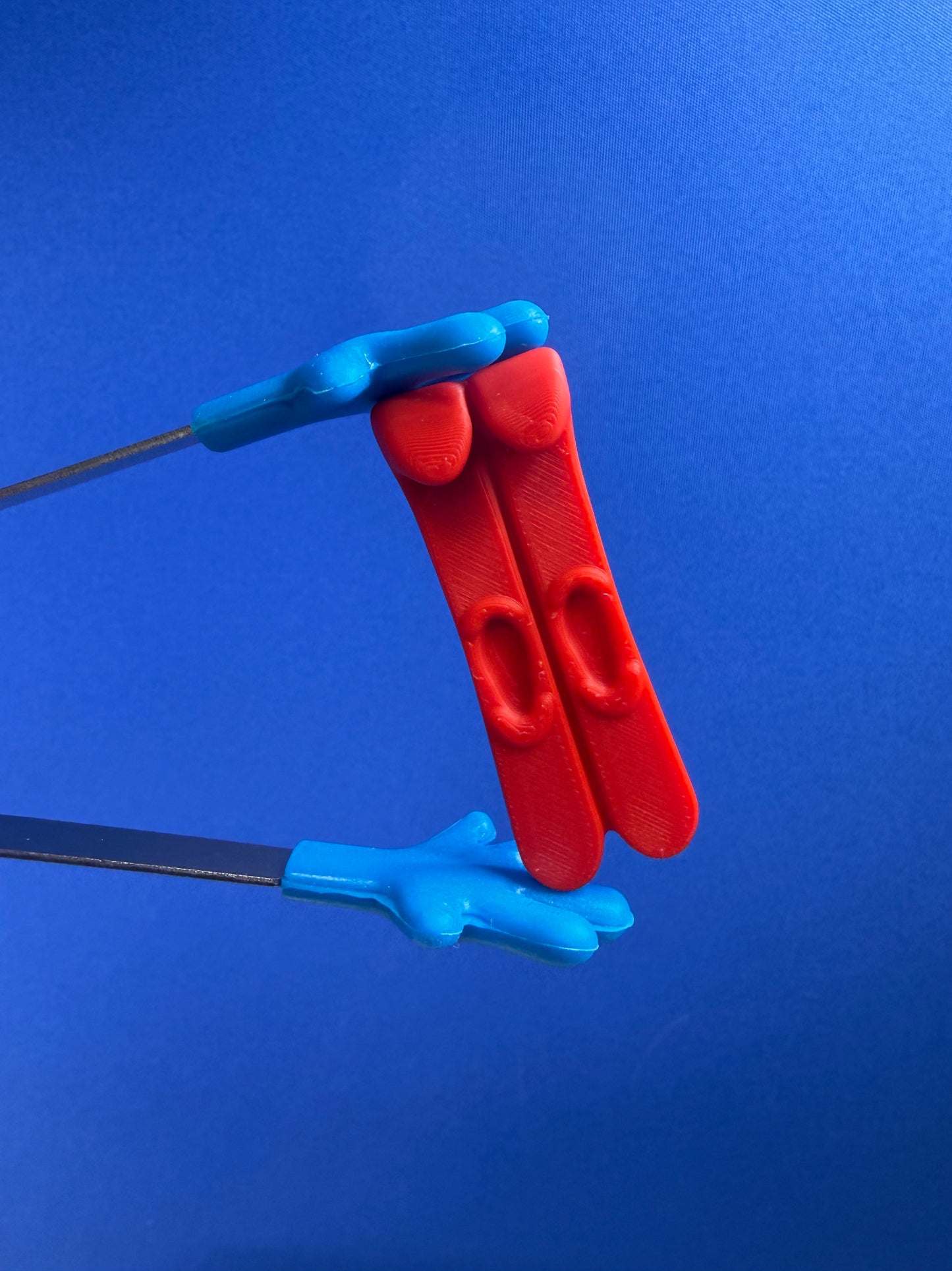 Mini Red Skis - Sport Theme Minis Speech Therapy Sound Objects for Blends- 3D Printed | Talkets™