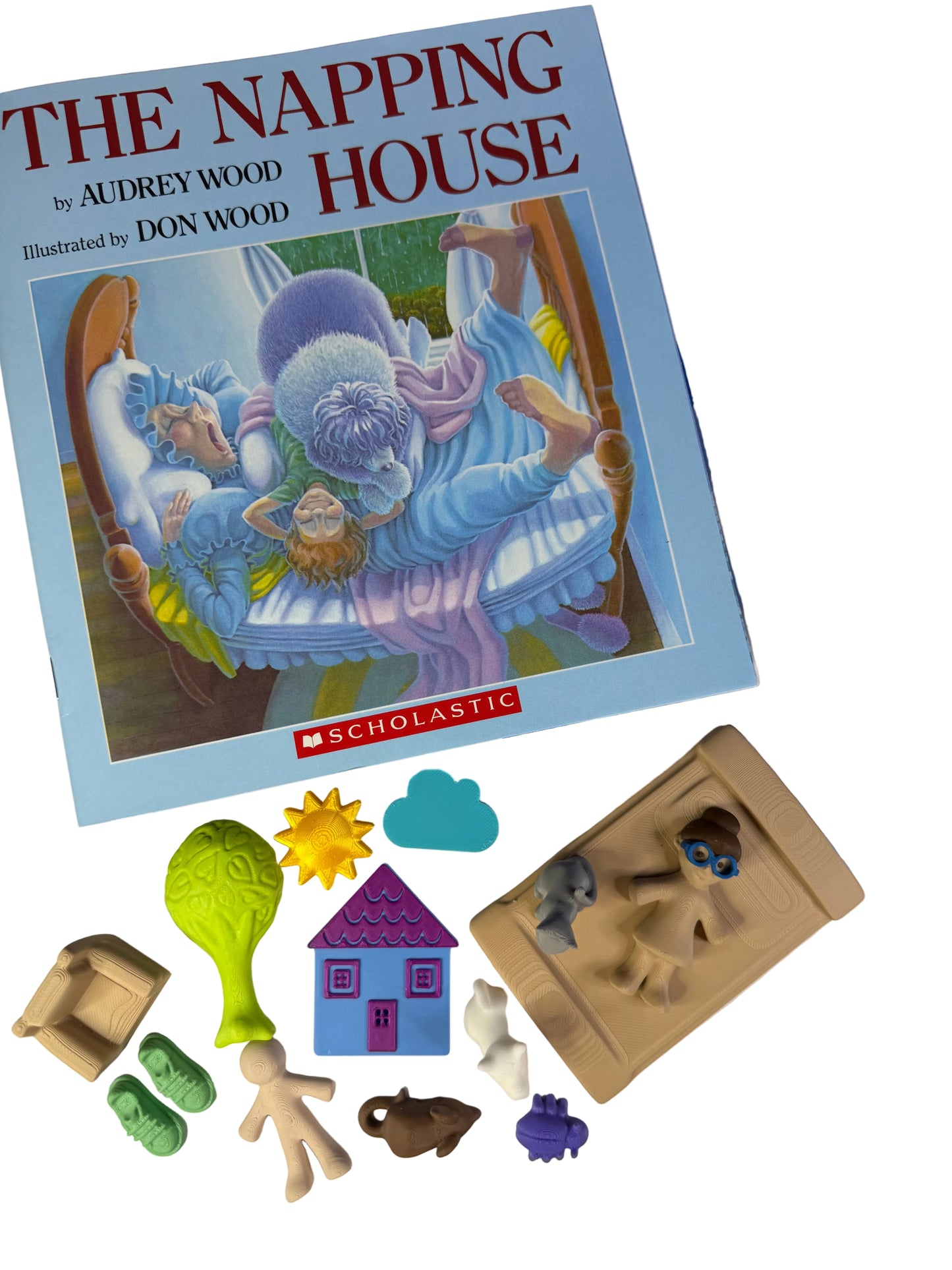 Napping House Story Prop Set |  Speech Therapy Story Retell Props -  Talkets™ Mini Objects