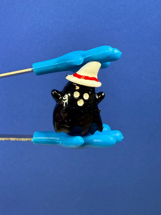 Mini Black Ghost Trinket - Miniature Phantom - Halloween Mini Objects Speech Therapy