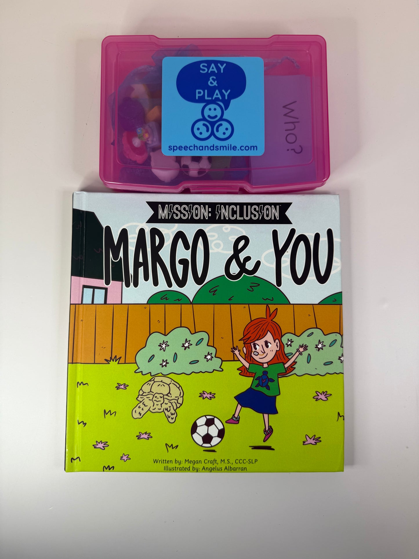 Say and Play Story Kit for Margo and You Mini Objects for Speech Therapy Interactive Book About Inclusion