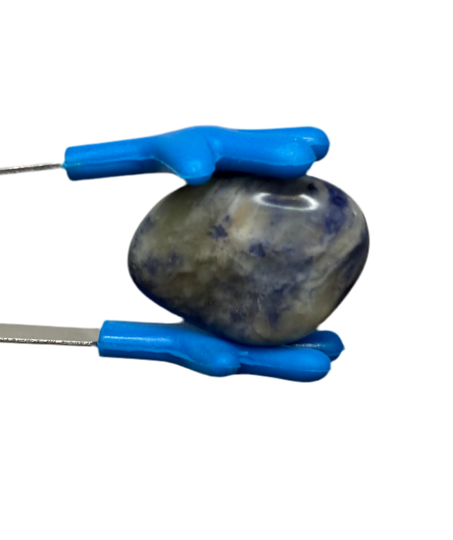 Polished Sodalite Stones Natural Tumbled Gemstones Rocks  Speech Therapy Mini Objects Blue Stones