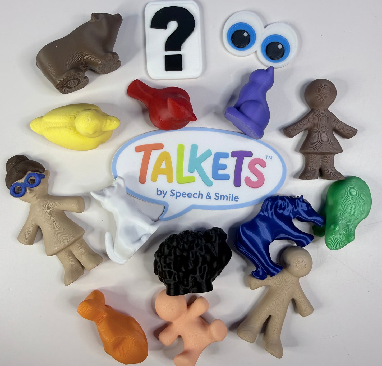 Brown Bear Story Prop Set | Mini Animal Story Objects | Speech Therapy Story Retell Props Talkets™ Mini Objects