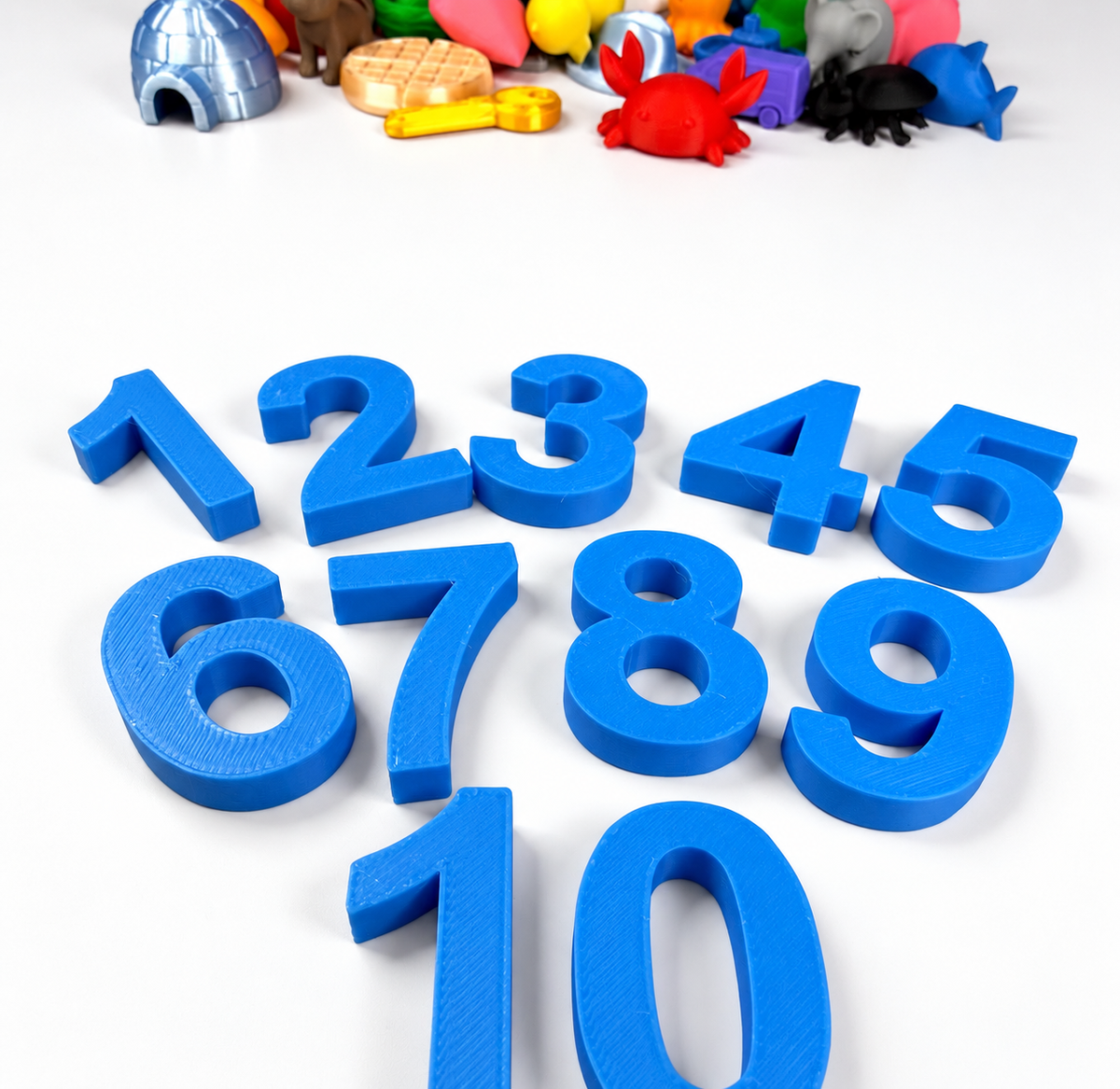 Alphabet & Counting Kit – Say & Play Mini Objects® with Portable Blue Organizer