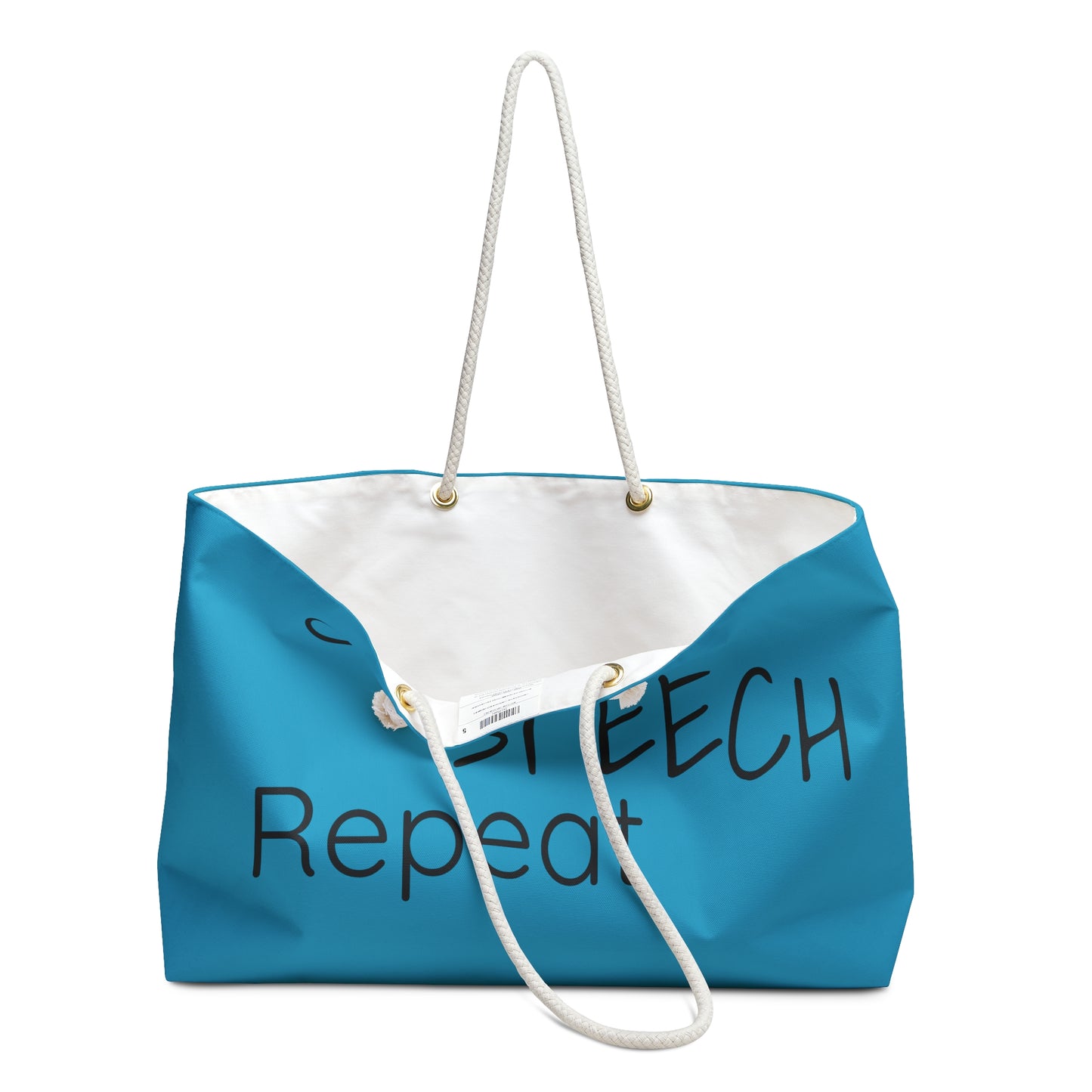 Coffee Speech Repeat Tote Bag for Speech Therapist Gift