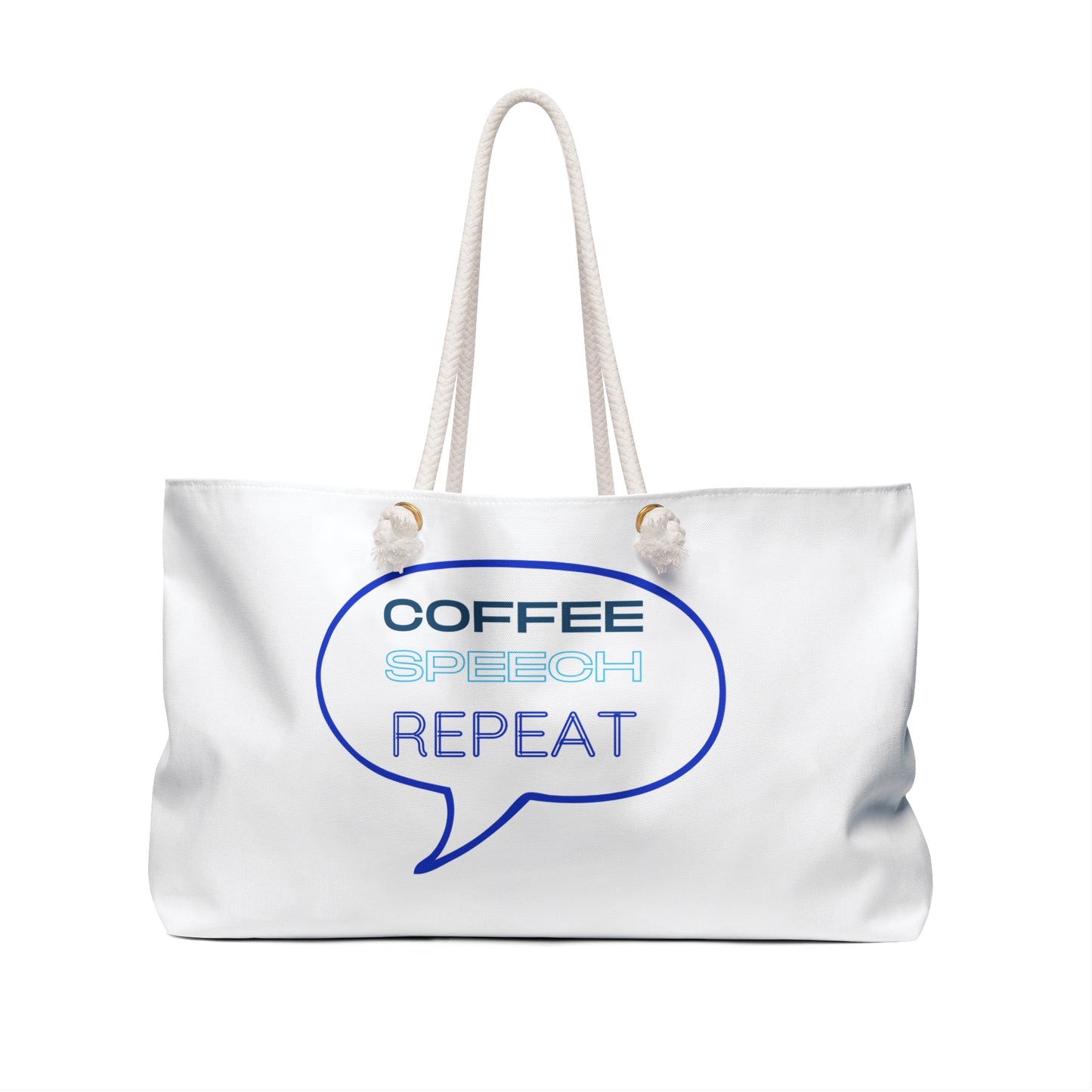 Speech Therapy Tote Coffee Speech Repeat meme SLP tote bag Therapy gift for SLP to carry supplies