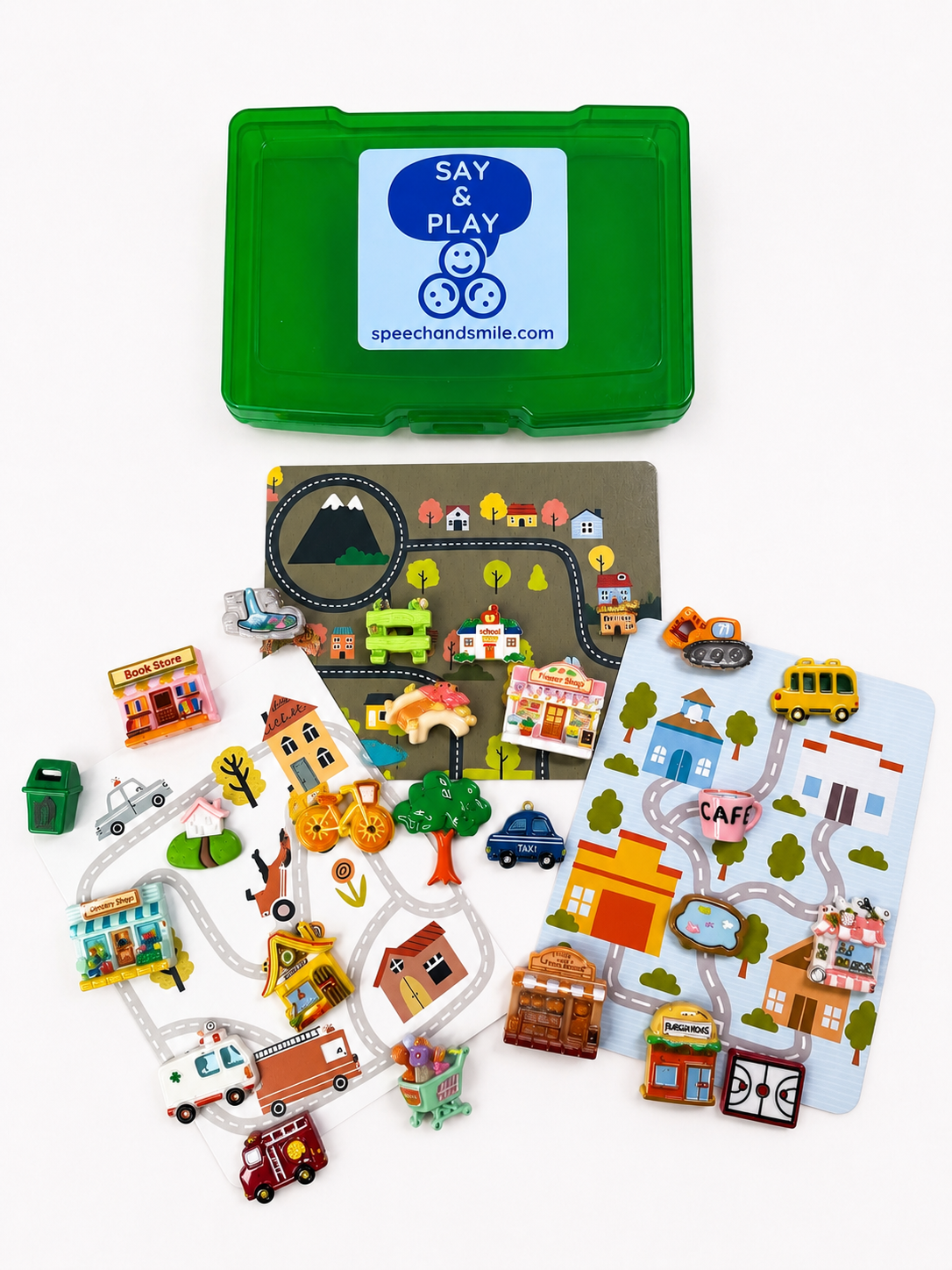 Community Helpers Language Task Box | Around the Town Mini Objects