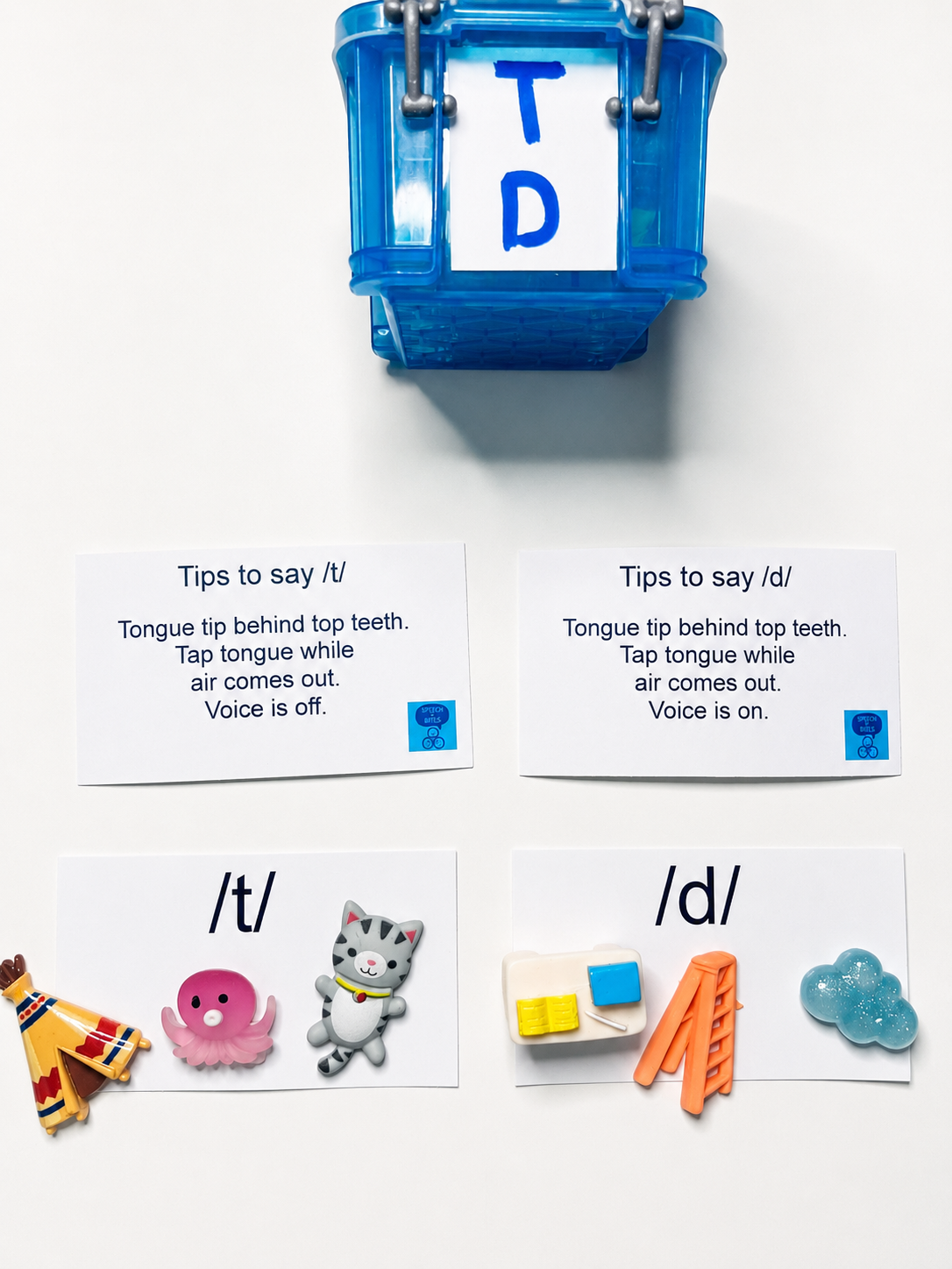 Speech Therapy Mini Objects Set Over 300 trinkets for ALL SOUNDS Articulation Say & Play Mini Objects™ Speech Kit