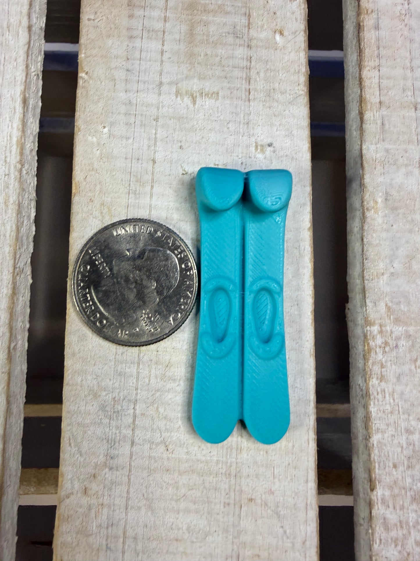 Mini Skis - Sport Theme Minis Speech Therapy Sound Objects for Blends- 3D Printed | Talkets™