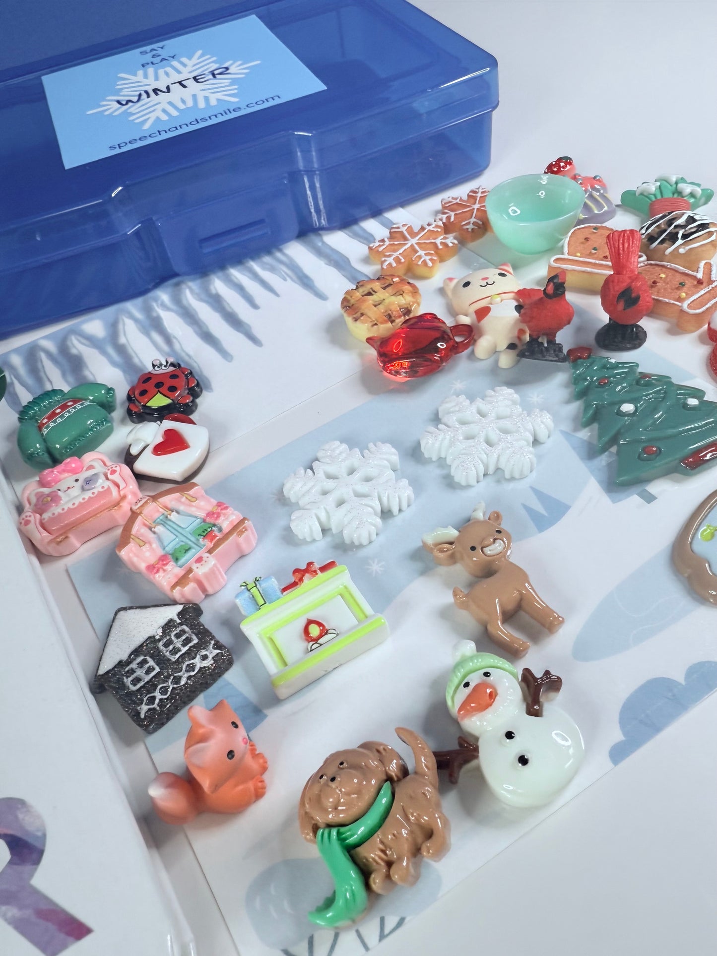 Oruga hambrienta INVIERNO Libro y objetos de historia-Kit de historia de invierno-Accesorios de historia-Mini objetos de oruga hambrienta